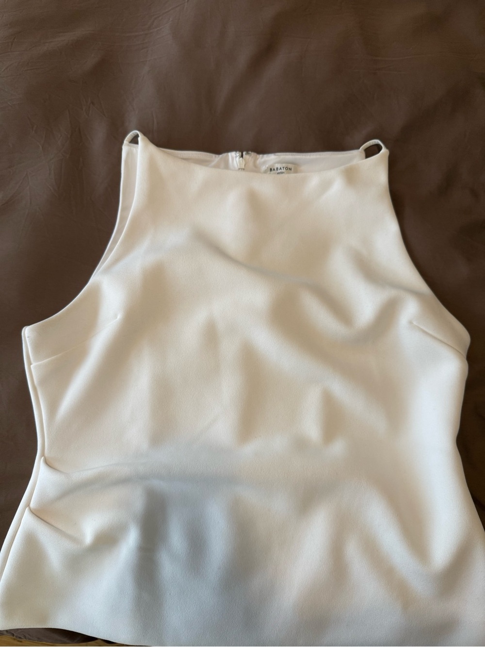 Aritzia White Boat Neck Top XL - Picture 3 of 3